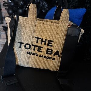 Marc Jacobs Beige and Black Small Tote Bag